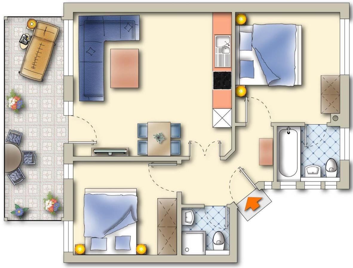 Komfort-Ferienwohnung Hansa By Meer-Ferienwohnungen 빈츠 외부 사진